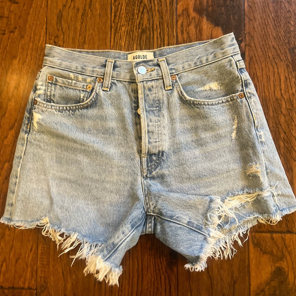 AGOLDE Parker Long Short in Swapmeet. Size 25.